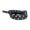 ADJUSTABLE BELT WITH SILVER EYELETS
