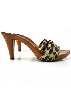 ANIMAL HEEL CLOGS WOMAN