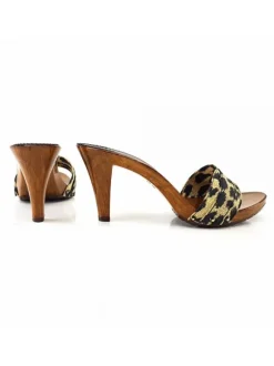 ANIMAL HEEL CLOGS WOMAN
