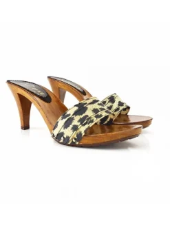 ANIMAL HEEL CLOGS WOMAN