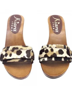 ANIMALIER HEEL CLOGS