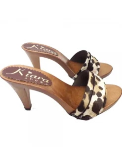 ANIMALIER HEEL CLOGS