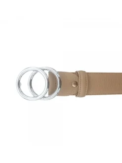 BEIGE BELT IN LEATHER FROM 70 TO 85 CM