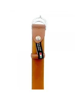 BEIGE BELT IN LEATHER FROM 70 TO 85 CM