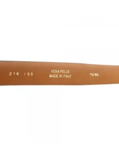 BEIGE BELT IN LEATHER FROM 70 TO 85 CM