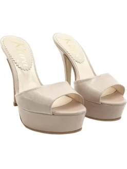 BEIGE GENUINE LEATHER SANDALS SIZE UP TO 42