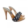 BLACK CLOG WITH POLKA DOT