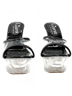 BLACK CRYSTAL SANDAL