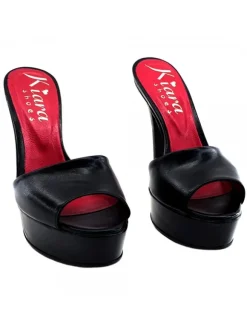 BLACK GENUINE LEATHER SANDALS SIZE UP TO 44