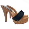 BLACK HEEL CLOGS WITH STUDS