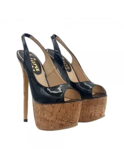 BLACK HIGH STILETTO IN CORK SEXY SIZE UP TO 44