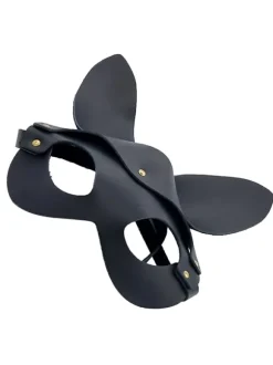 BLACK MASK WITH LONG REMOVABLE EARS