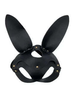 BLACK MASK WITH LONG REMOVABLE EARS