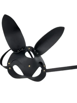 BLACK MASK WITH LONG REMOVABLE EARS