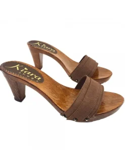 BROWN CONFORT CLOGS