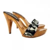 CAMOUFLAGE CLOGS HEEL 11
