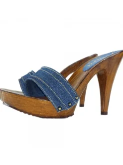 CLOG DENIM HEEL 11