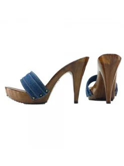CLOG DENIM HEEL 11