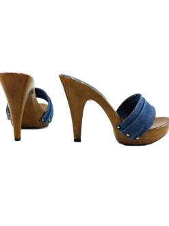 CLOG DENIM HEEL 11
