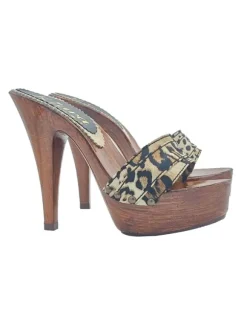 CLOG LEOPARD STILETTO HEEL 13