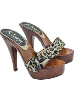 CLOG LEOPARD STILETTO HEEL 13