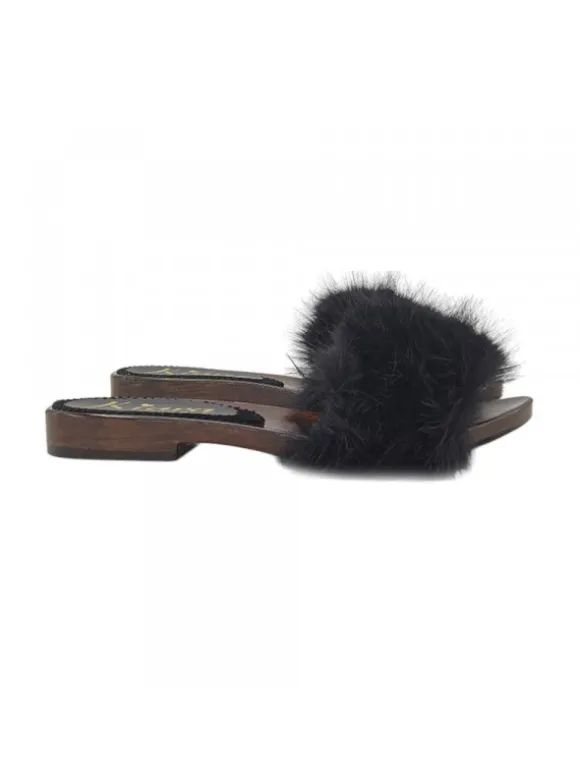 CLOGS ECO FUR BLACK