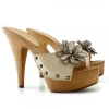 CLOGS FLOWER LEATHER