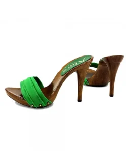 CLOGS GREEN HEEL 12