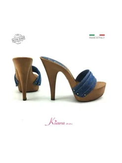 CLOGS IN JEANS HEEL 13 MOU