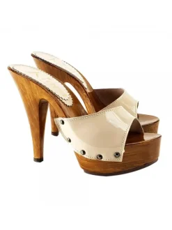 CLOGS LEATHER BEIGE