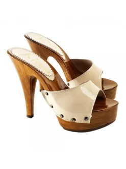 CLOGS LEATHER BEIGE