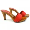 CLOGS RED HEEL 9 CM