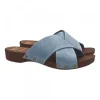 CLOGS WITH CROSSED LEATHER BANDS