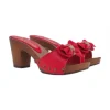 CLOGS WITH LEATHER UPPER