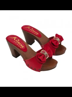 CLOGS WITH LEATHER UPPER