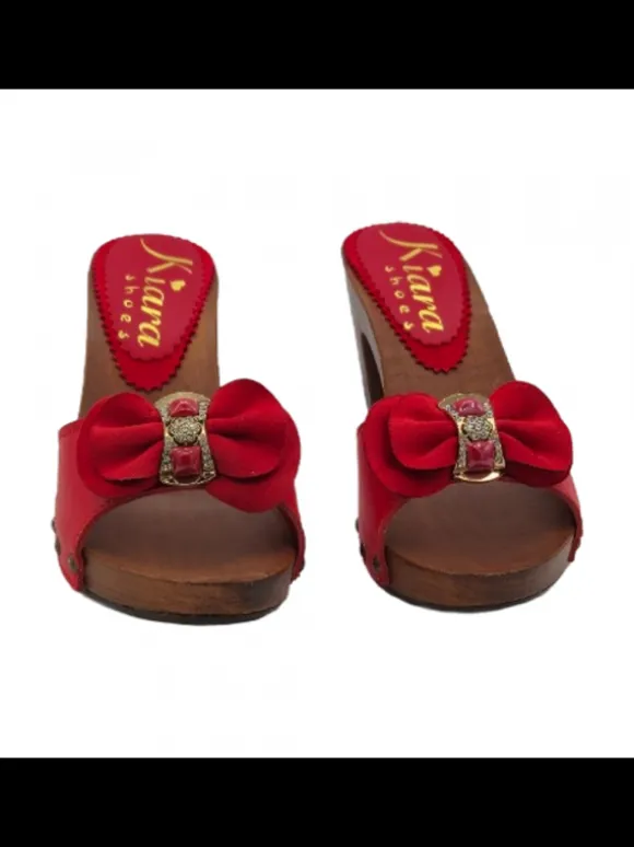 CLOGS WITH LEATHER UPPER