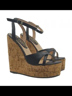 14 CM HIGH CORK WEDGE CLOGS