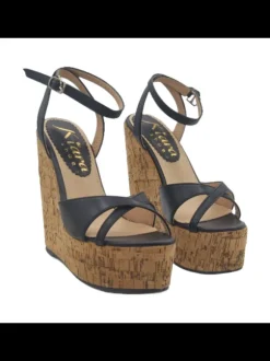 14 CM HIGH CORK WEDGE CLOGS