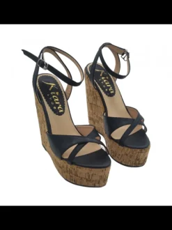 14 CM HIGH CORK WEDGE CLOGS