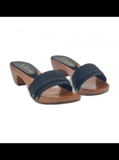 COMFORTABLE CLOGS HEEL 5 BLACK UPPER - ITALIAN PRODUCT