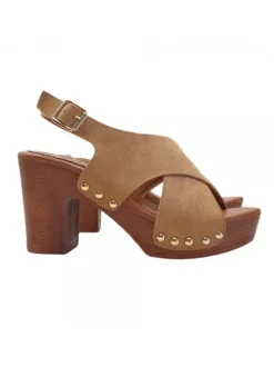 COMFORTABLE SANDALS 9 CM HEEL ADJUSTABLE STRAP
