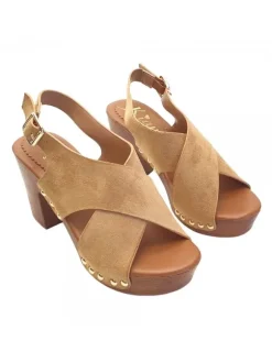 COMFORTABLE SANDALS 9 CM HEEL ADJUSTABLE STRAP