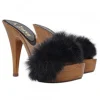 Faux Fur Clogs