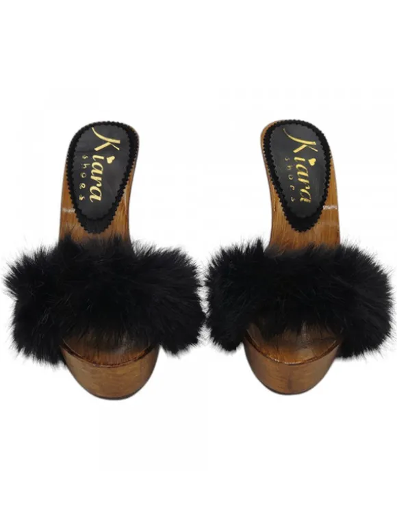 Faux Fur Clogs