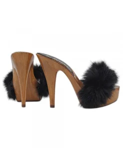 Faux Fur Clogs