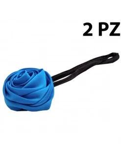 FLOWER WRAP CHIGNON BLUE HAIR 2PZ