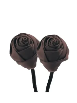 FLOWER WRAP CHIGNON BROWN HAIR 2PZ