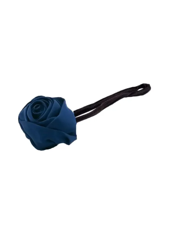 FLOWER WRAP CHIGNON DARK BLUE HAIR 2PCS