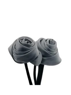FLOWER WRAP CHIGNON HAIR GRAY 2PZ