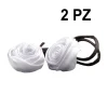 FLOWER WRAP CHIGNON WHITE HAIR 2PZ